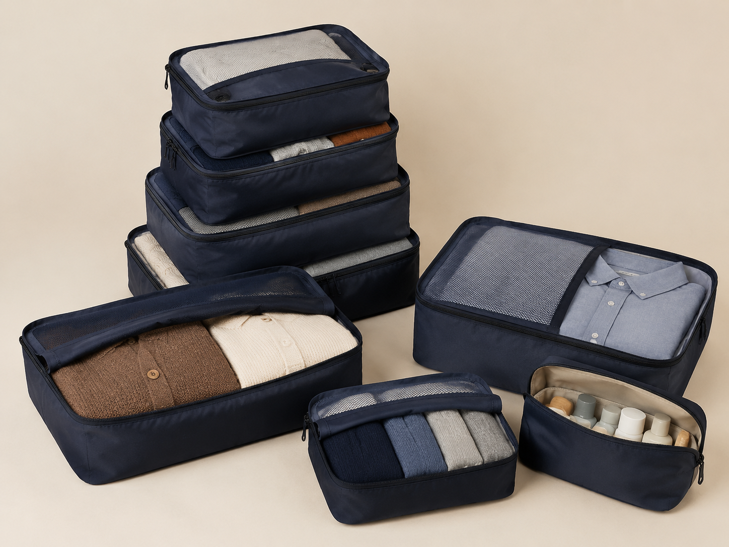Packing Cube Travel Set — Partition a case so you never dig through a mess again.